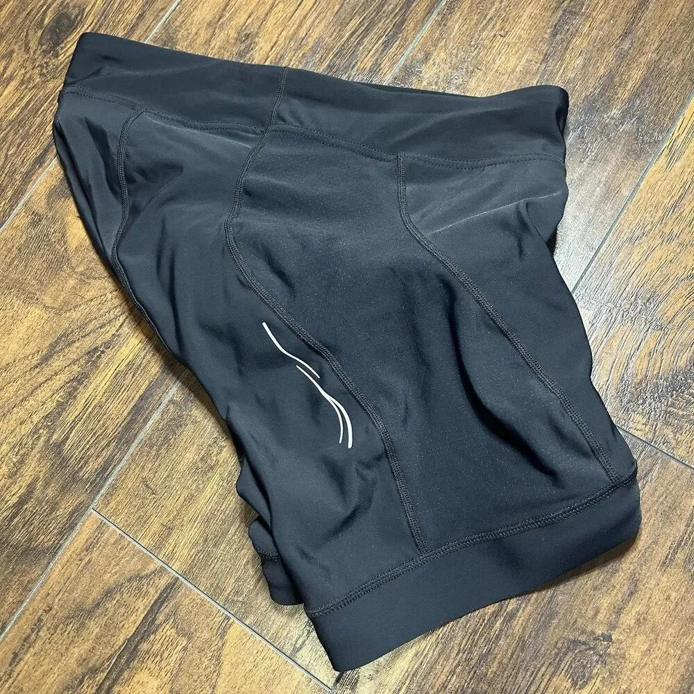 Performance Bicycle Elite Black Nylon Spandex Silicone Padded Riding Short XL
